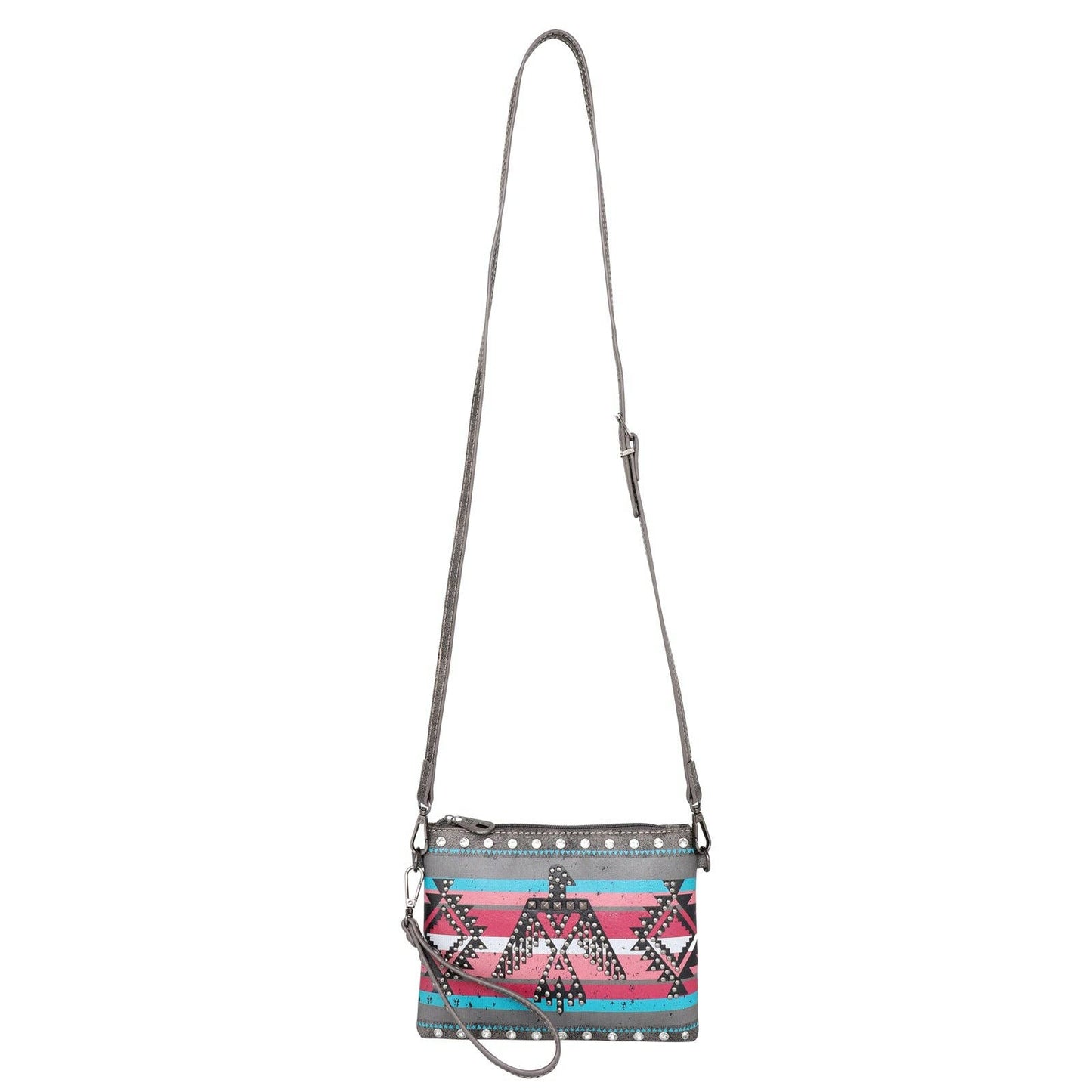 Montana West Aztec Collection Crossbody Clutch
