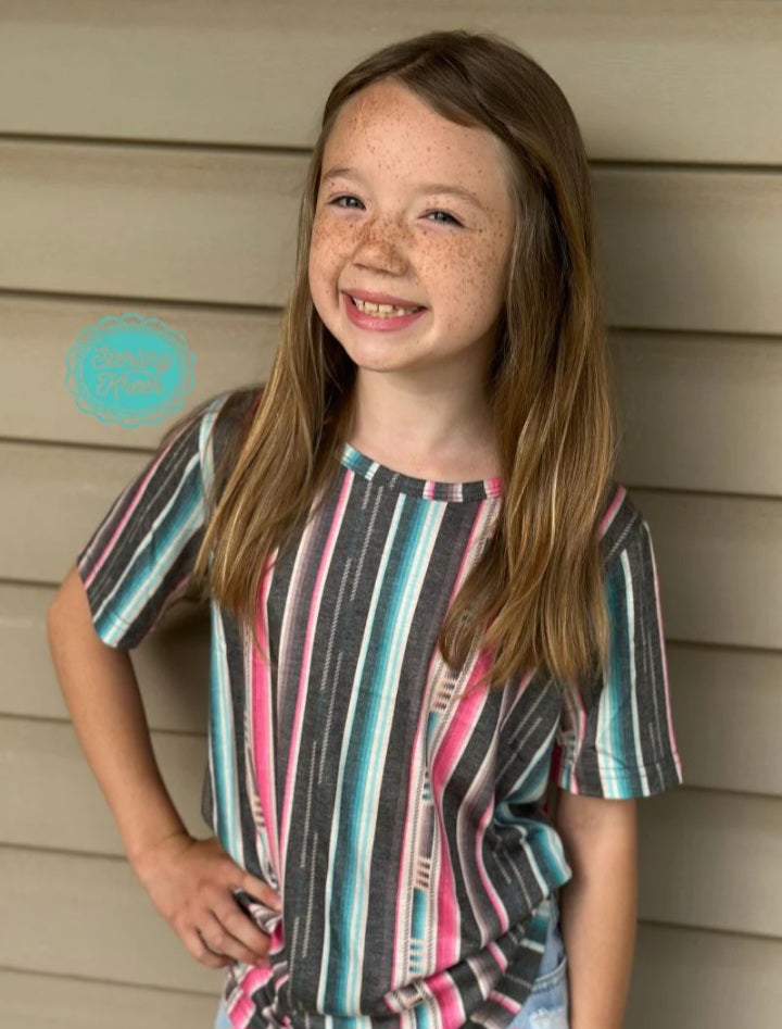 Kids' Serape City Heart Top