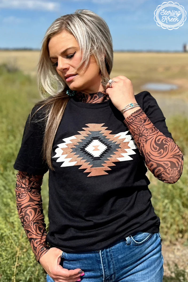 Country Road Leather Mesh Top