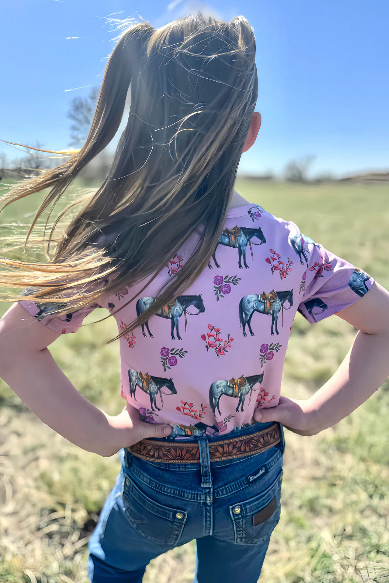 Old Town Road Pink Kids Top