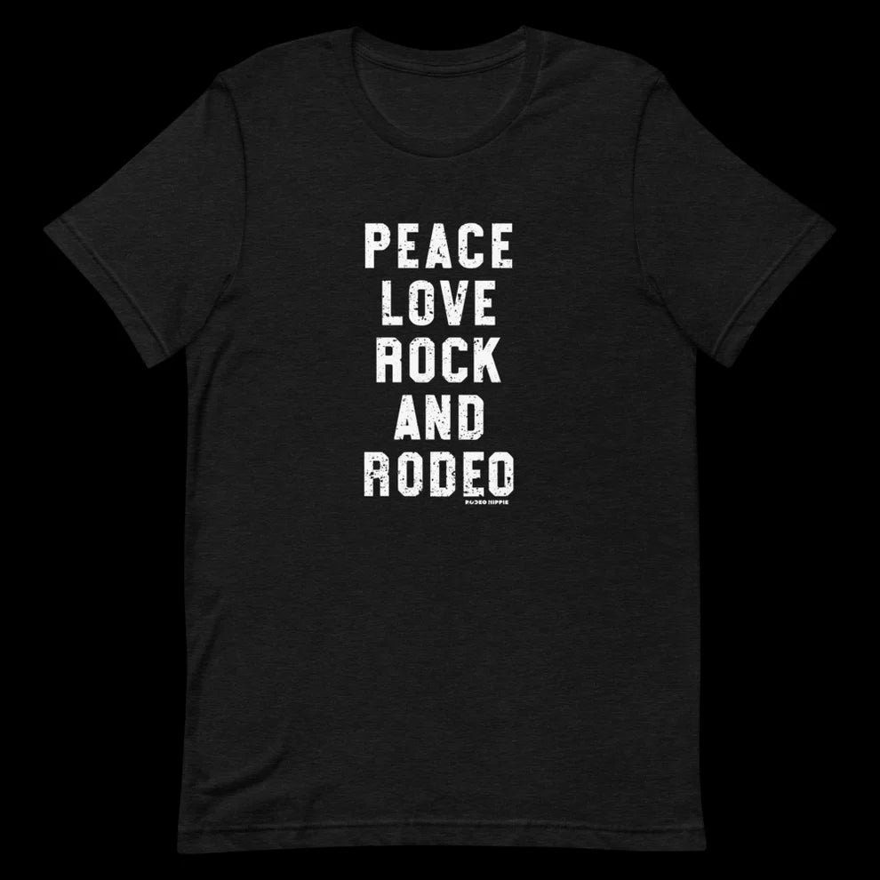 Peace, Love, Rock and Rodeo Graphic Tee