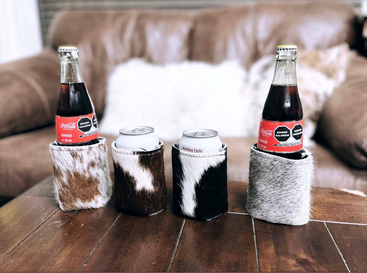 Cowhide Koozie