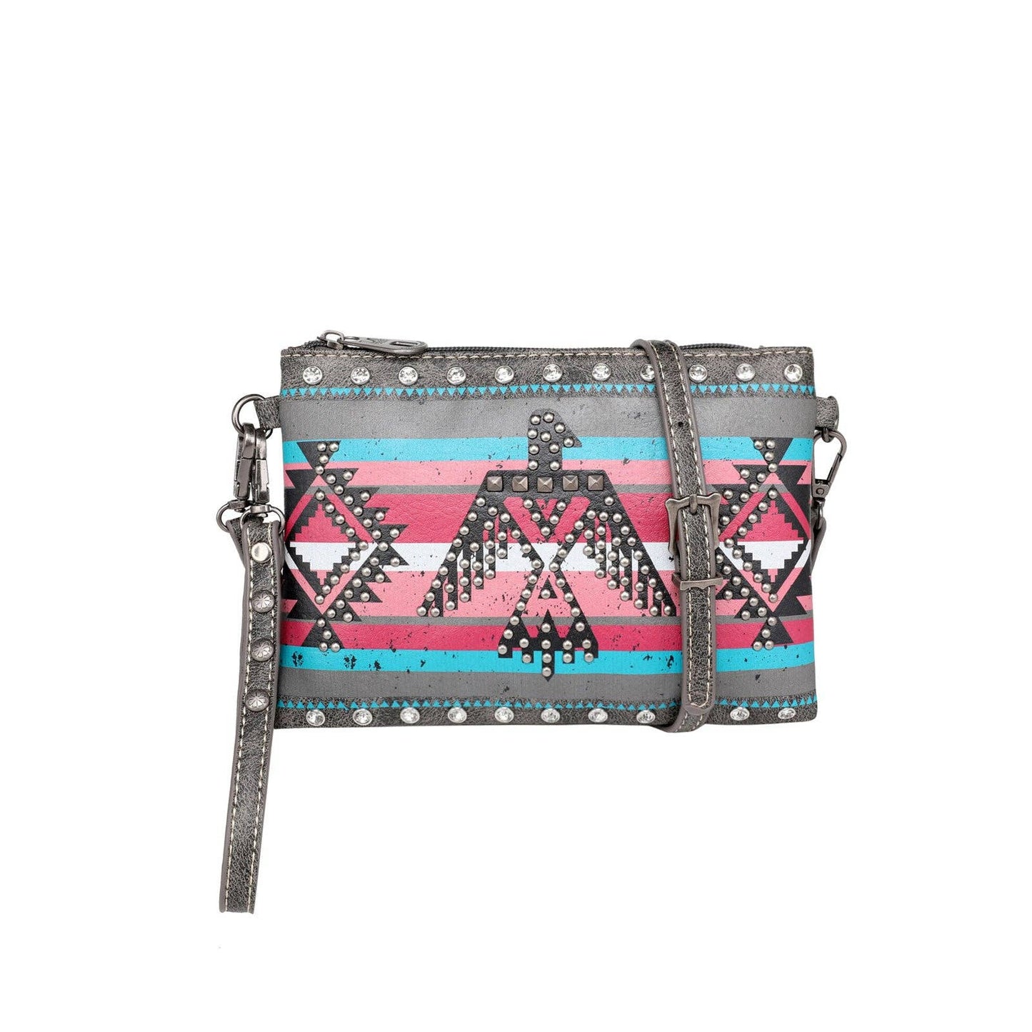 Montana West Aztec Collection Crossbody Clutch