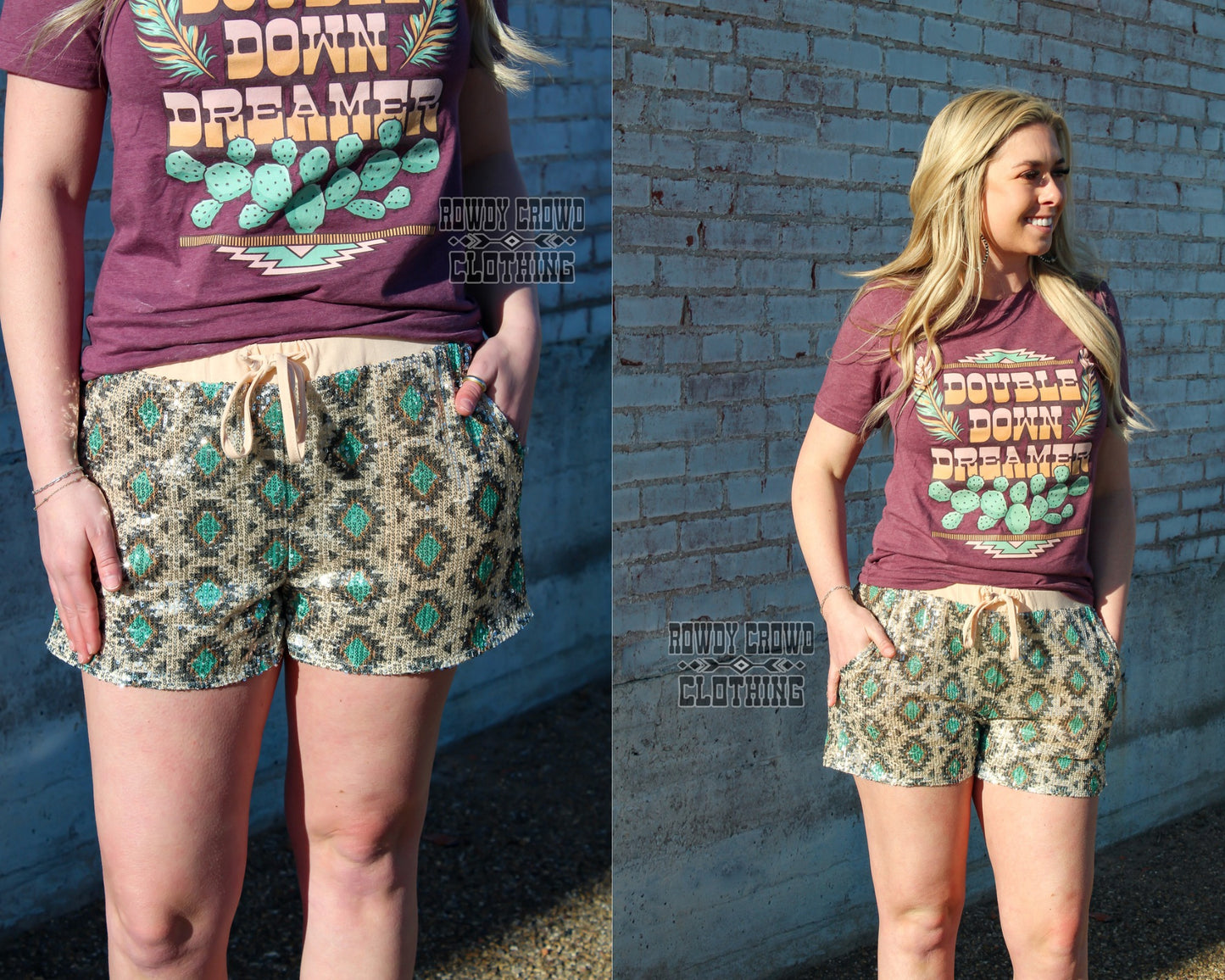 Aztec Shimmer Shorts