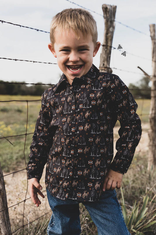 Saddle Buster Kids Button Up