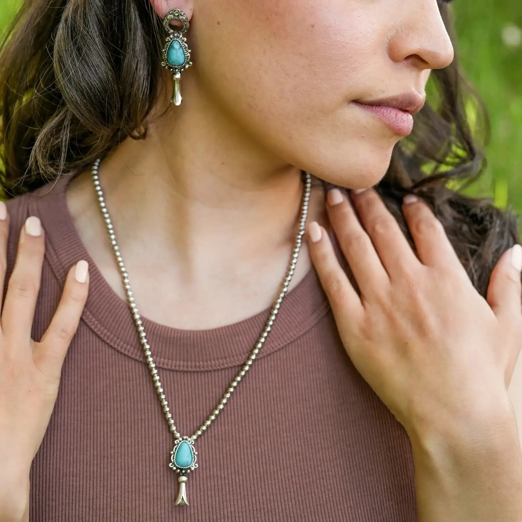 The Willow Creek Squash Blossom Necklace