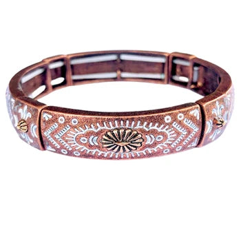 Painted Pony Copper Filigree Bracelet