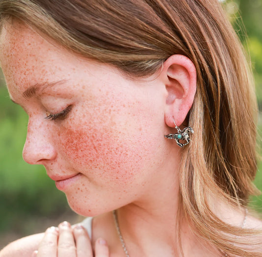 The High Desert Galloping Horse Drops Earrings