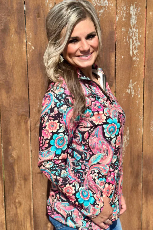 Midnight Bloom Pullover