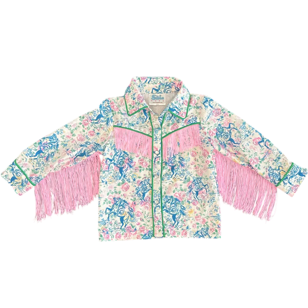 Floral Frontier Button Up