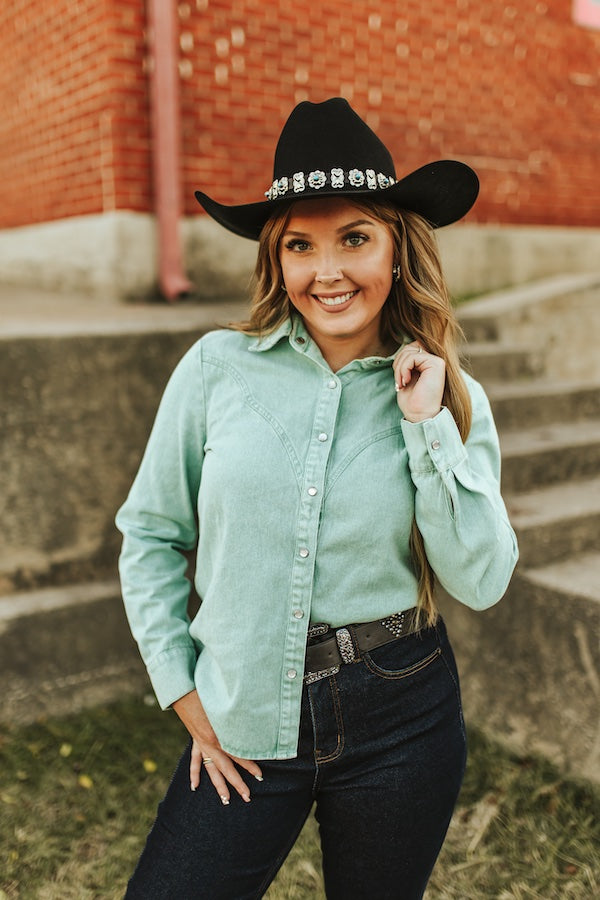 High Point Snaffle Bit Button Up