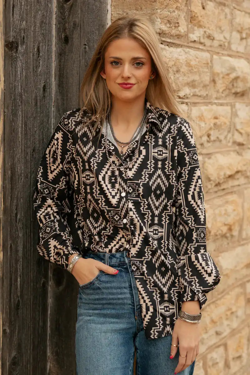 Sundown Smoke Button Up