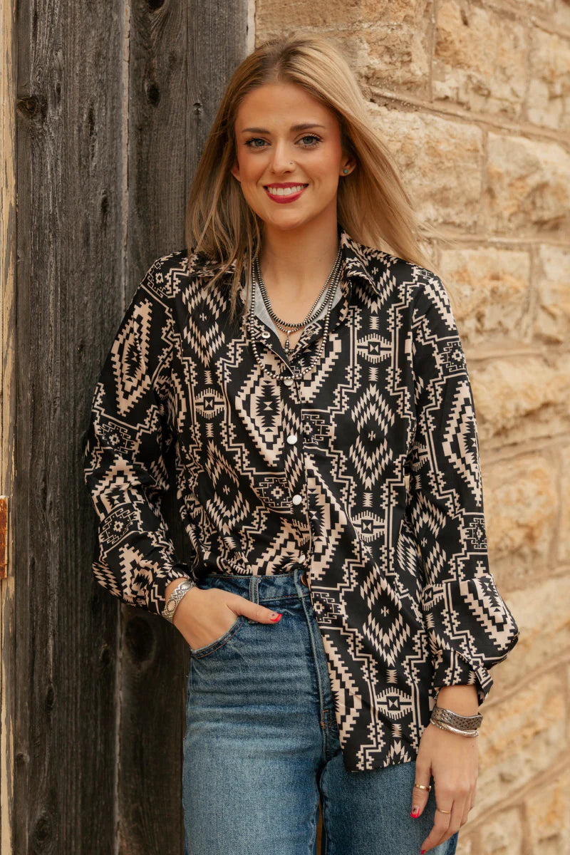 Sundown Smoke Button Up