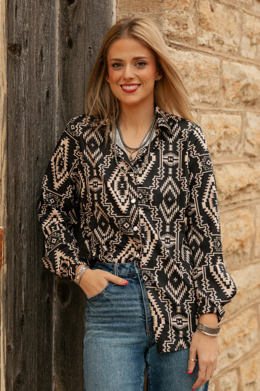 Sundown Smoke Button Up