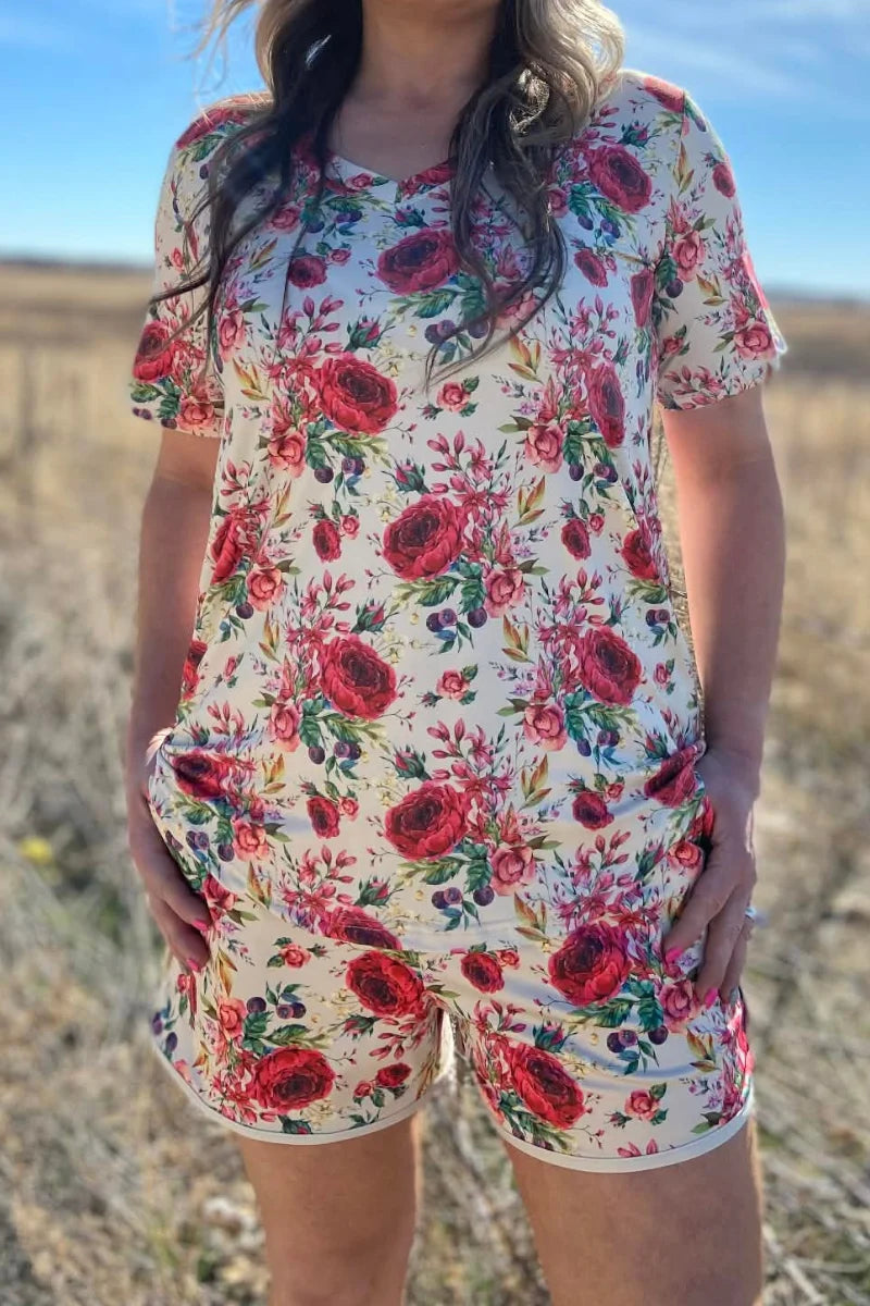 Porcelain Petals Shorts