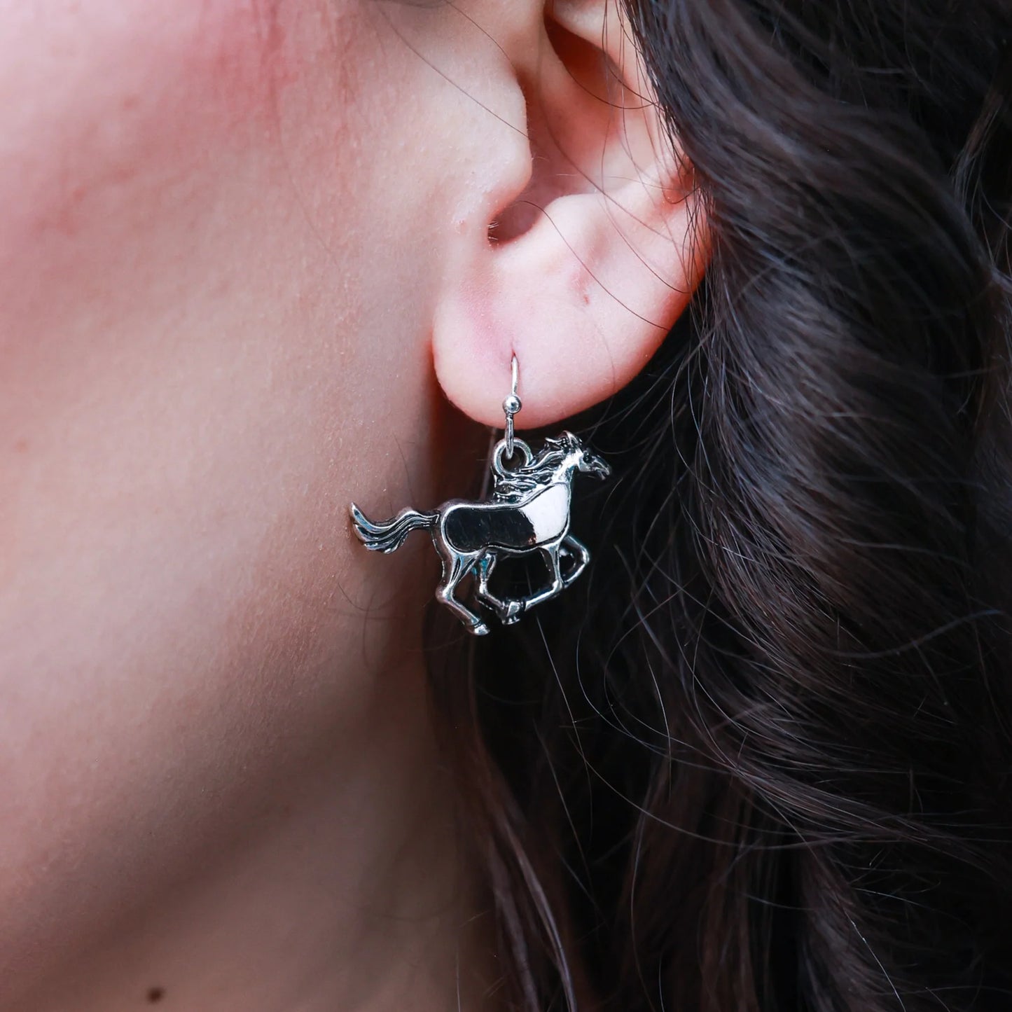 The "Mustang" Hair-on-Hide Earrings