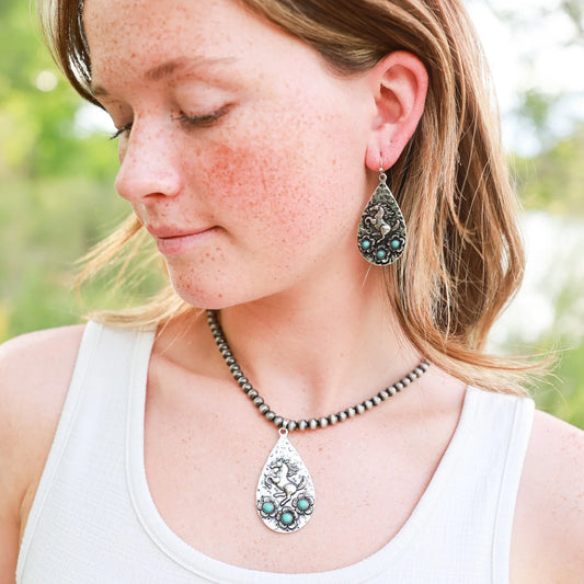 The "Wild Spirit" Teardrop Necklace