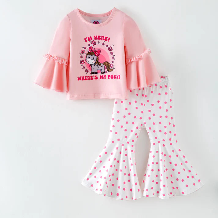 The "Where’s My Pony?" Bell-Sleeve Set