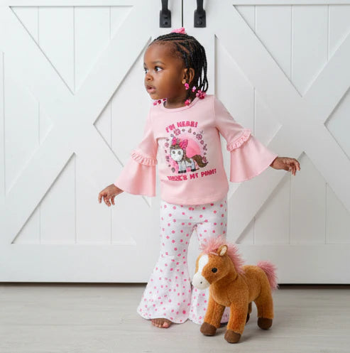 The "Where’s My Pony?" Bell-Sleeve Set