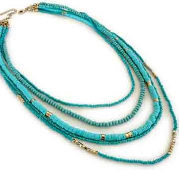 The Turquoise Tide Multi-Strand Necklace