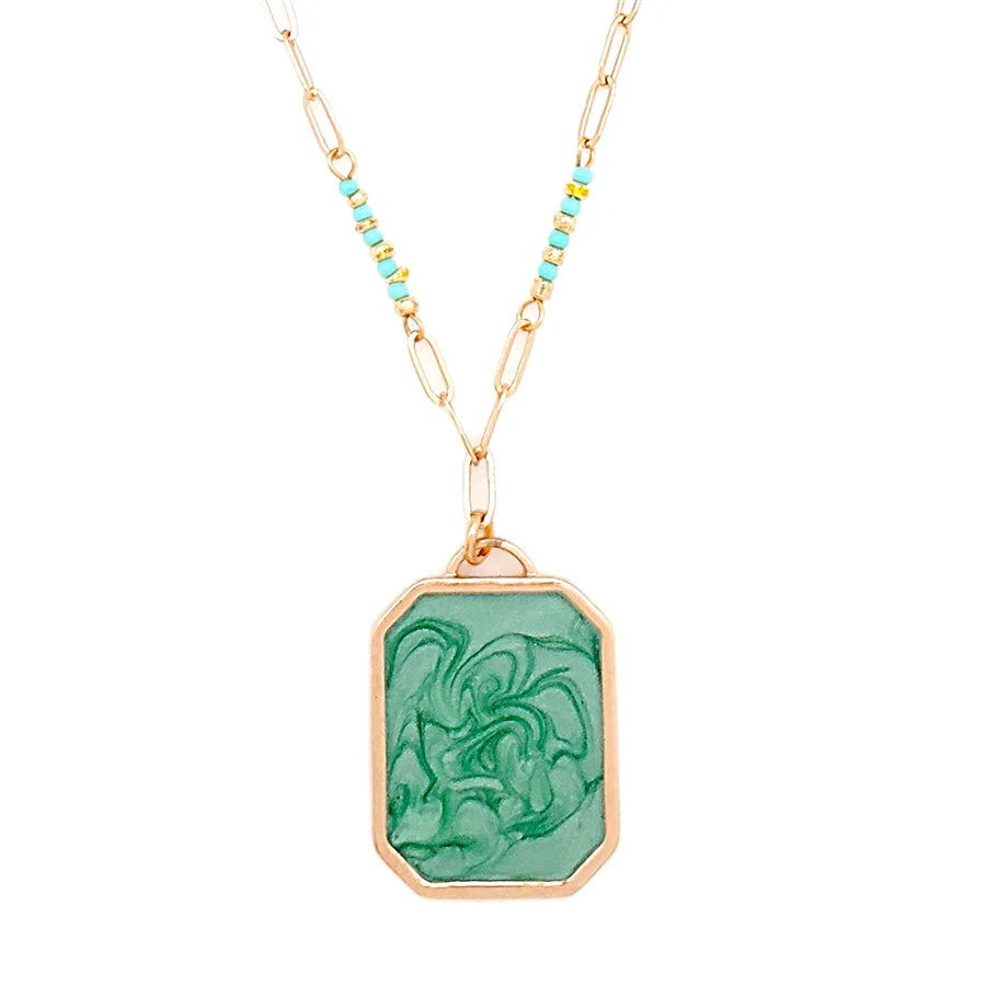 The Sagebrush Serenity Intaglio Necklace