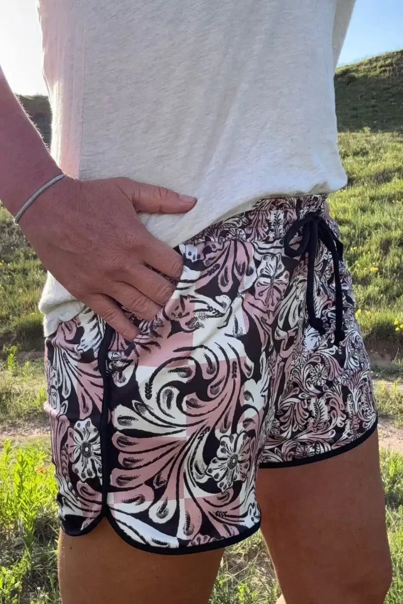 Checked In Tooled Shorts