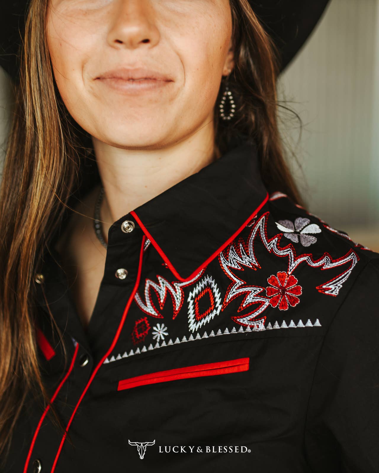 Western Yoke Pearl Snap Button Up