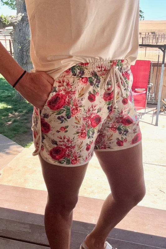 Porcelain Petals Shorts