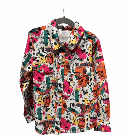 80's Calling Kids Button Up