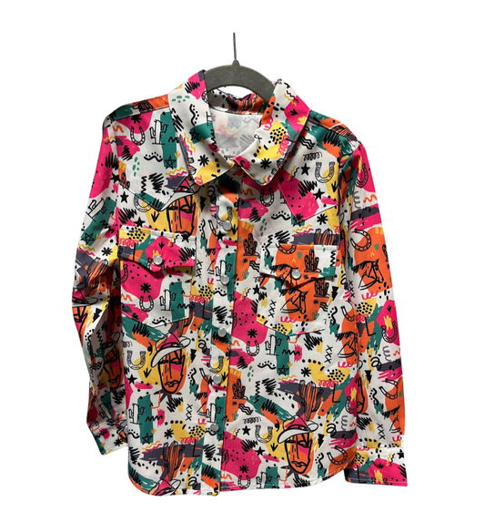 80's Calling Kids Button Up