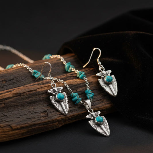 The "Steady Aim" Arrowhead Set — Wyo Horse Original