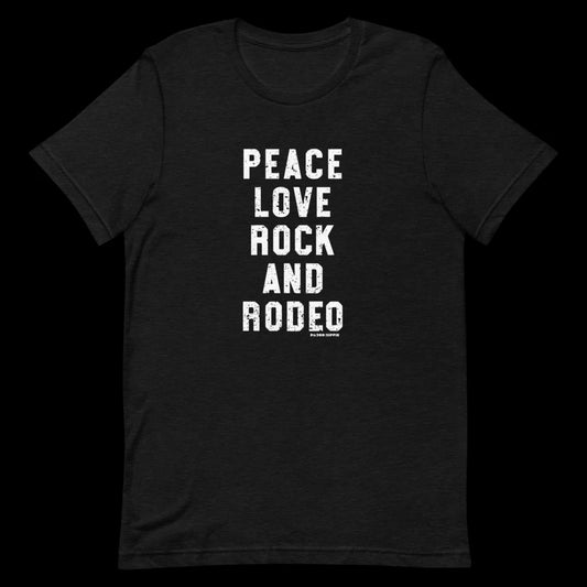 Peace, Love, Rock and Rodeo Graphic Tee